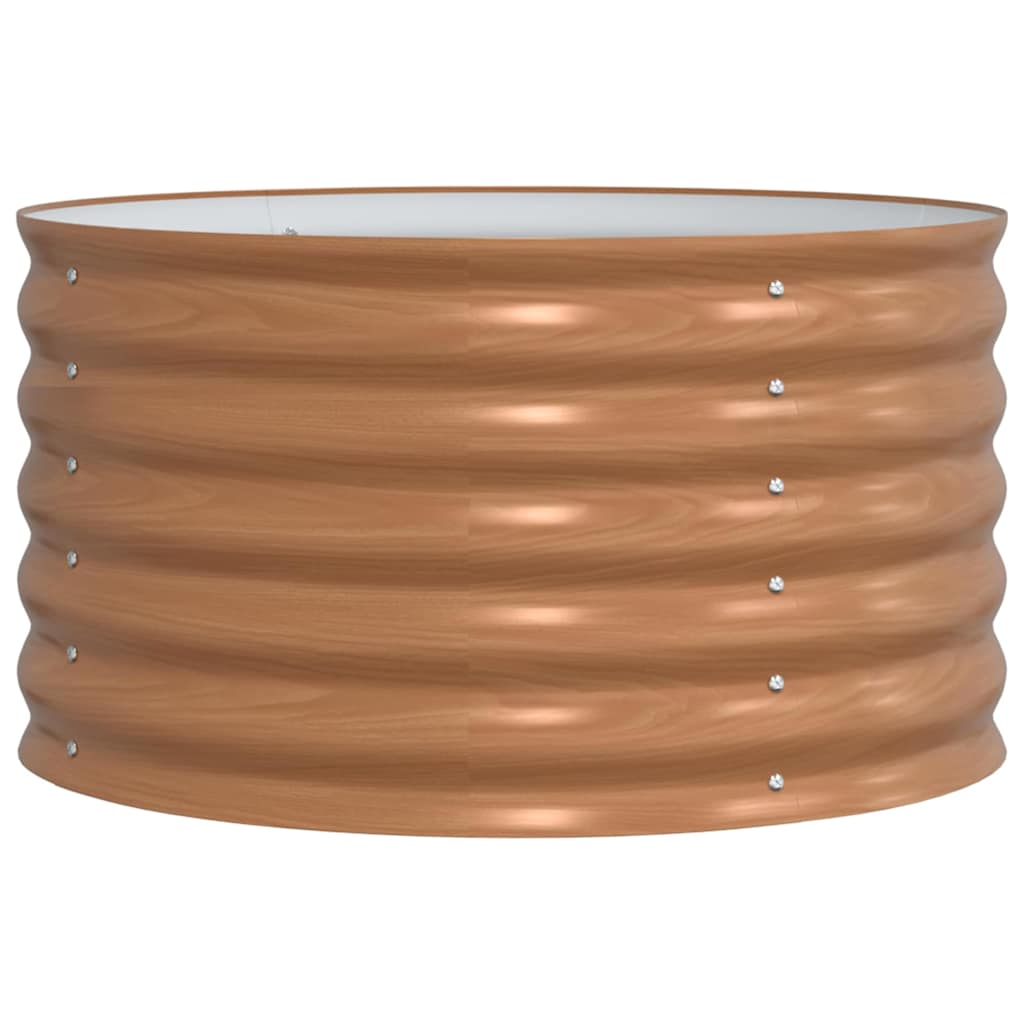Vidaxx lit surélevé marron 80 x 80 x 44 cm acier