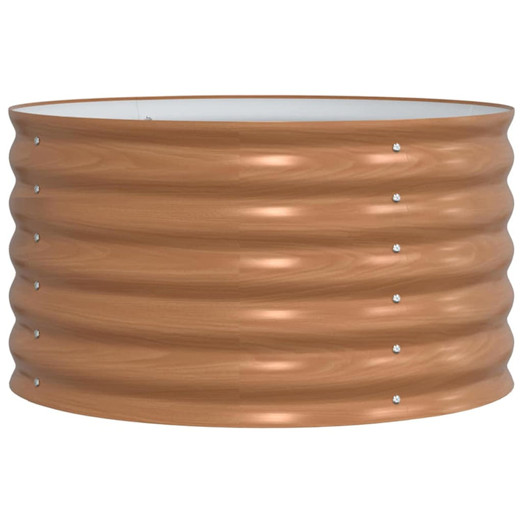 Vidaxx lit surélevé marron 80 x 80 x 44 cm acier