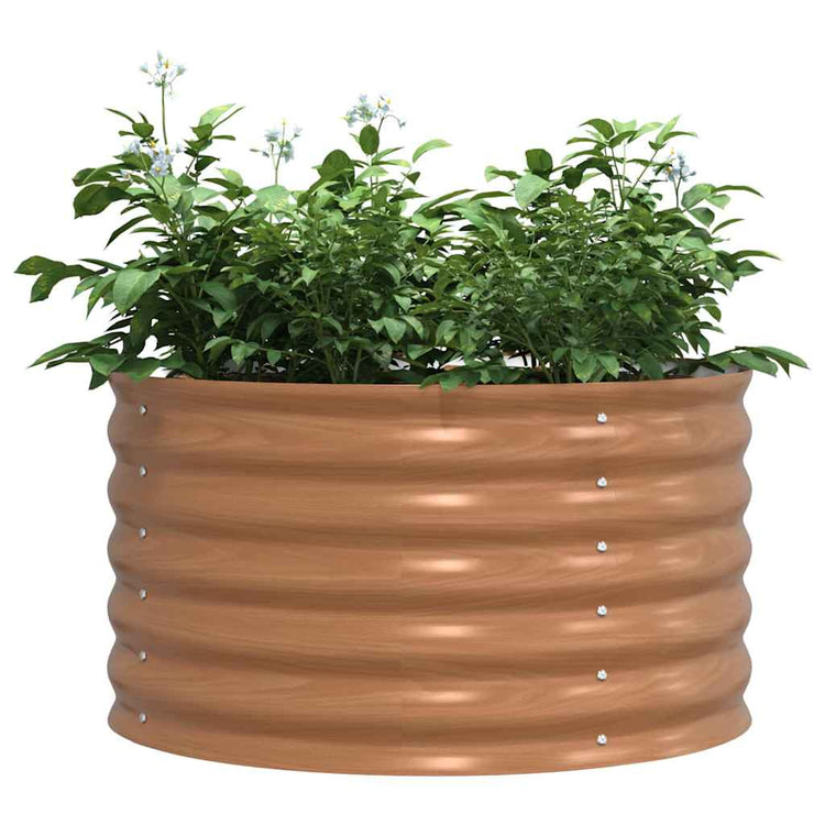 Vidaxx lit surélevé marron 80 x 80 x 44 cm acier