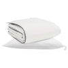 Vidaxl couette d'hiver avec oreiller 2 pcs plumes blanches