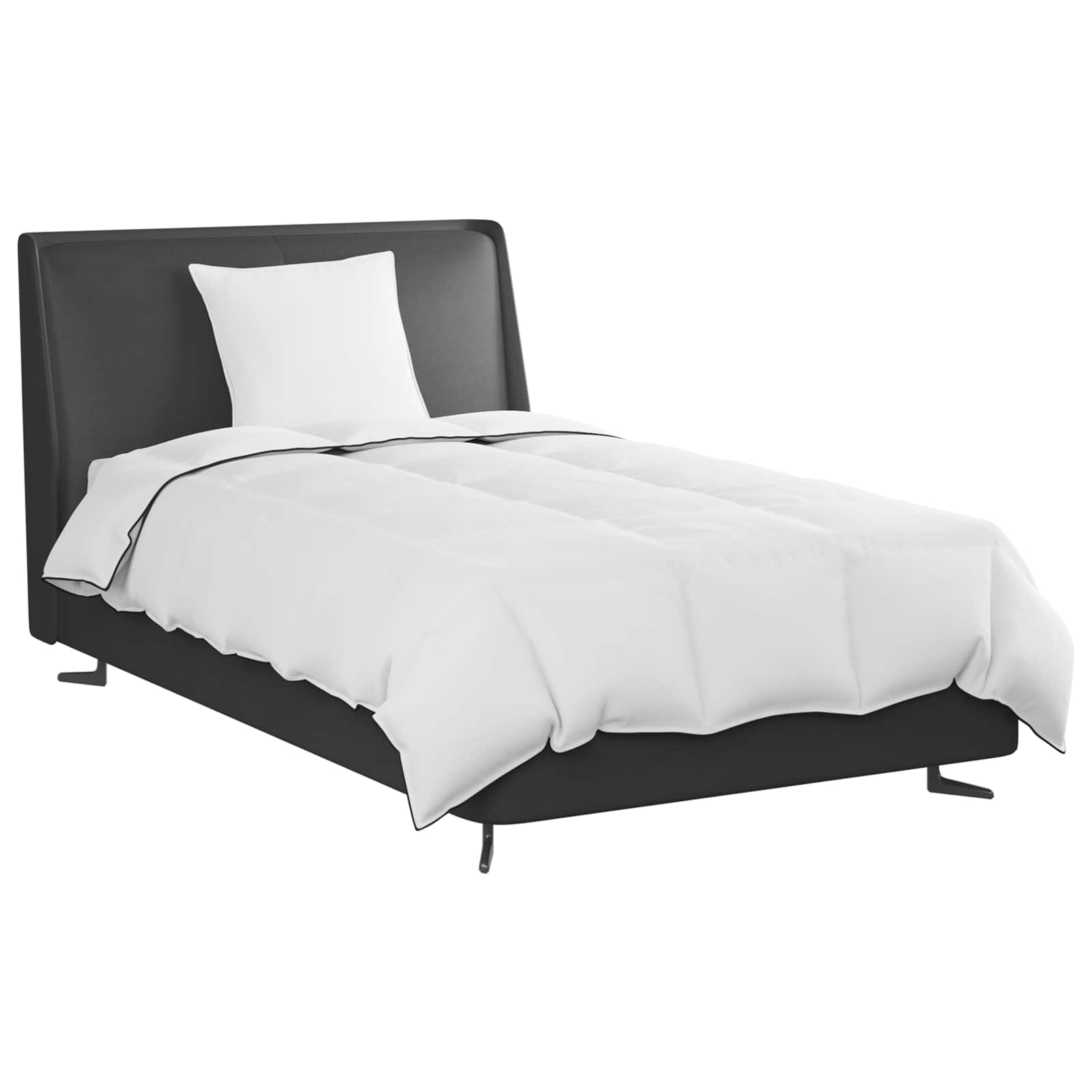 Vidaxl couette d'hiver avec oreiller 2 pcs plumes blanches