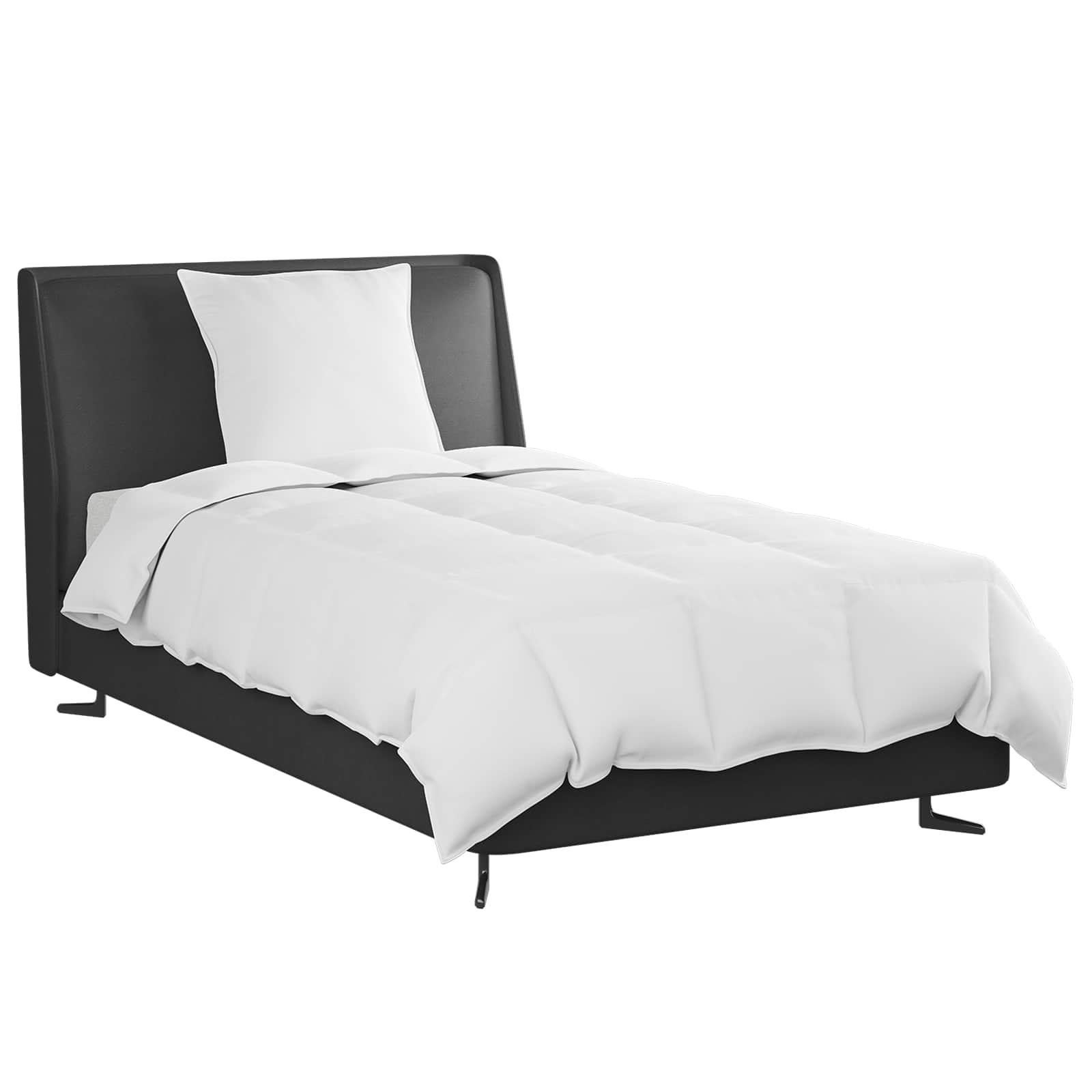 Vidaxl couette d'été avec oreiller 2 pcs plumes blanches