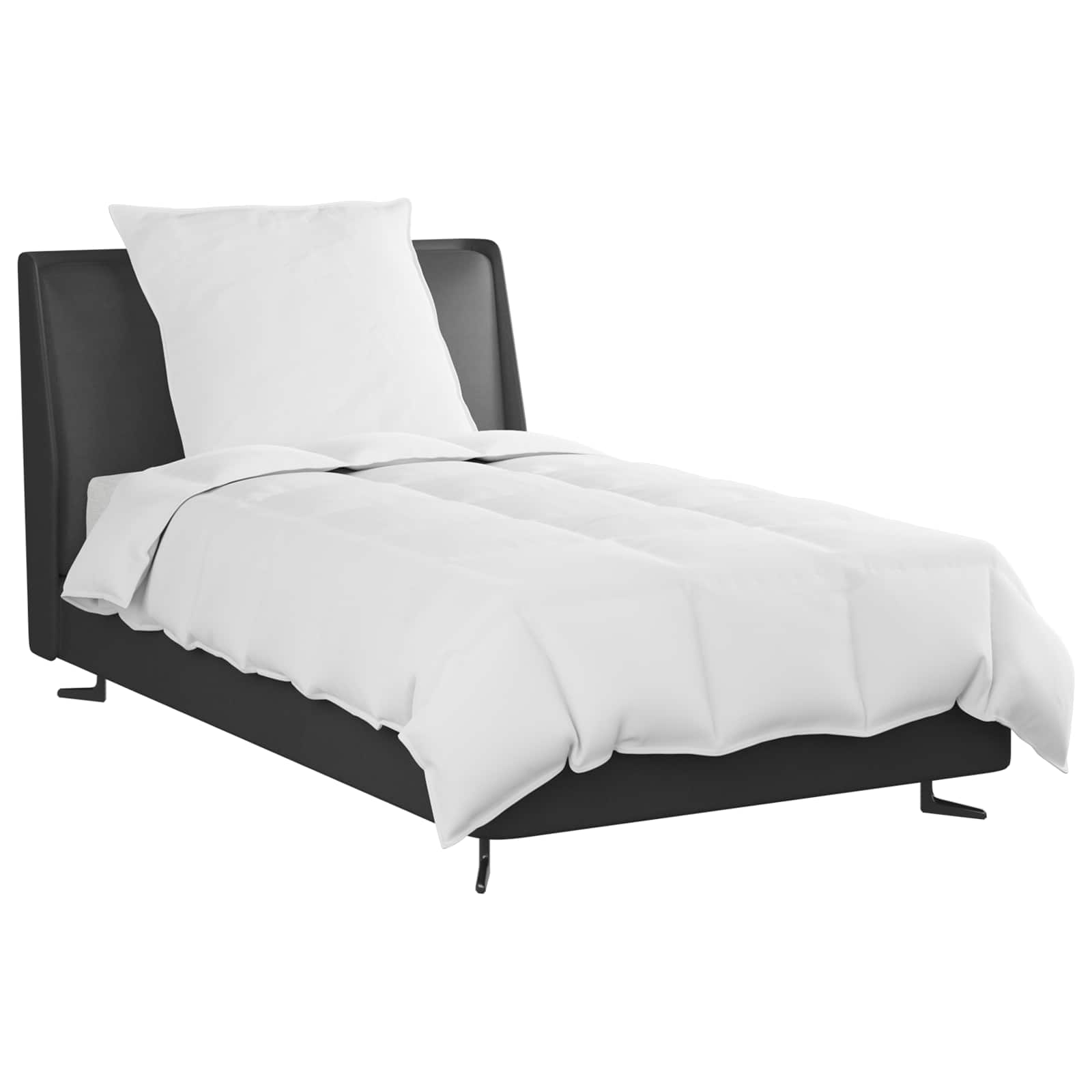 Vidaxl couette d'été avec oreiller 2 pcs plumes blanches
