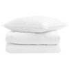 Vidaxl couette d'été avec oreiller 2 pcs plumes blanches