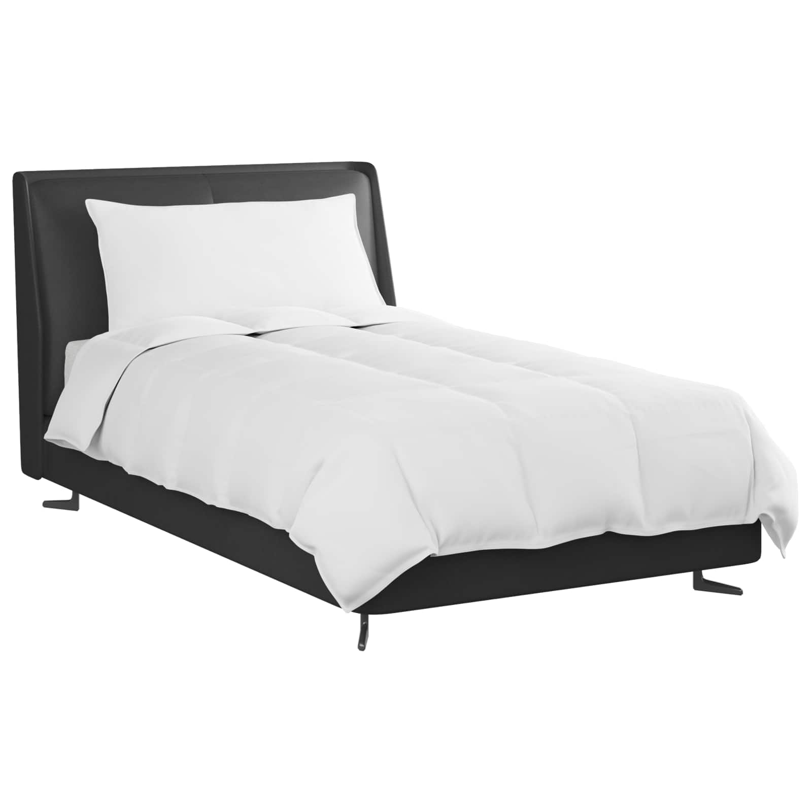 Vidaxl couette d'été avec oreiller 2 pcs plumes blanches