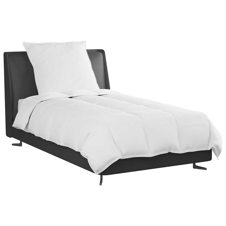 Vidaxl couette d'été avec oreiller 2 pcs plumes blanches