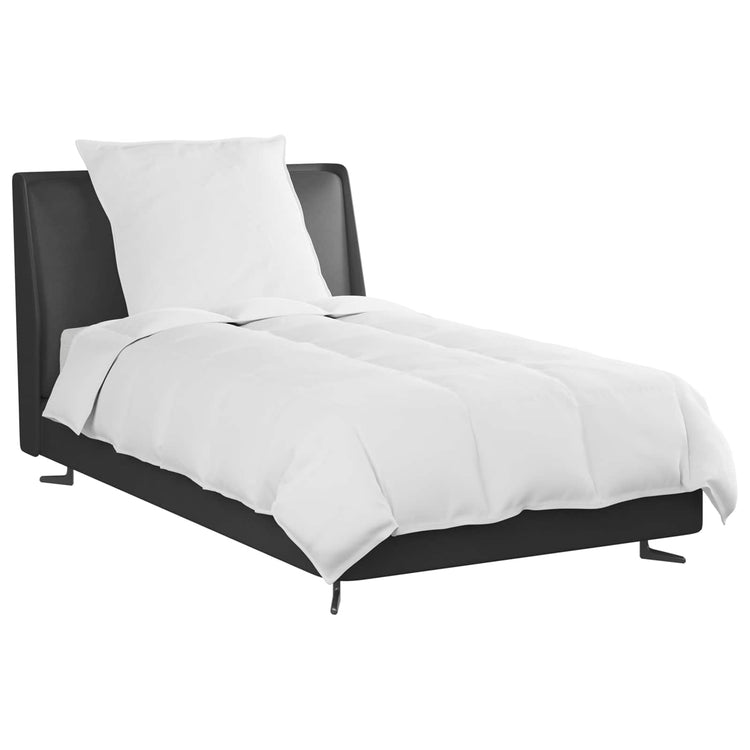 Vidaxl couette d'hiver avec oreiller 2 pcs plumes blanches