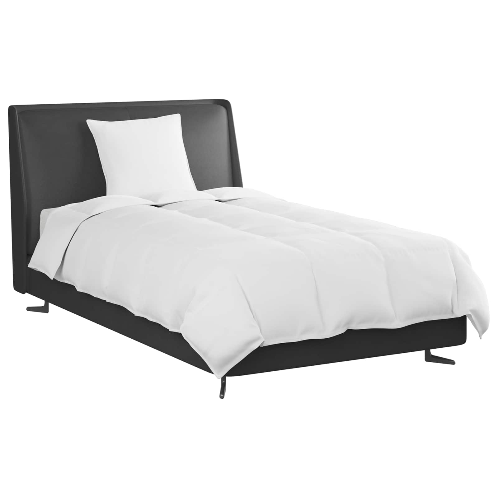 Vidaxl couette d'hiver avec oreiller 2 pcs plumes blanches