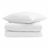Vidaxl couette d'hiver avec oreiller 2 pcs plumes blanches