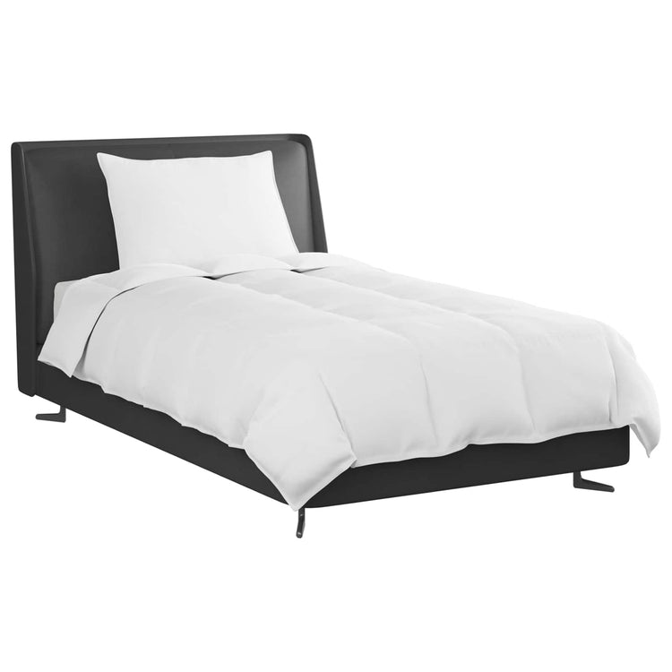 Vidaxl couette d'hiver avec oreiller 2 pcs plumes blanches