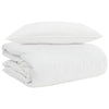 VidaXL couette 2 en 1 avec oreiller 2 pièces plumes blanches
