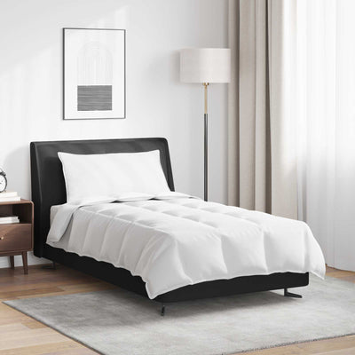 VidaXL couette 2 en 1 avec oreiller 2 pièces plumes blanches