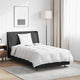 VidaXL couette 2 en 1 avec oreiller 2 pièces plumes blanches