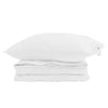 VidaXL couette 2 en 1 avec oreiller 2 pièces plumes blanches