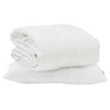 Vidaxl couette d'été avec oreiller 2 pcs microfibre blanche