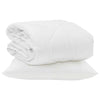 Vidaxl couette d'été avec oreiller 2 pcs microfibre blanche