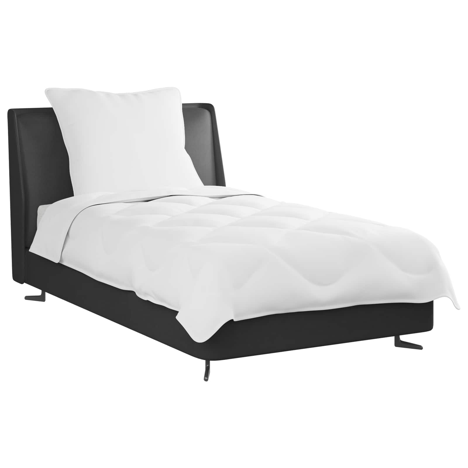 Vidaxl couette d'été avec oreiller 2 pcs microfibre blanche