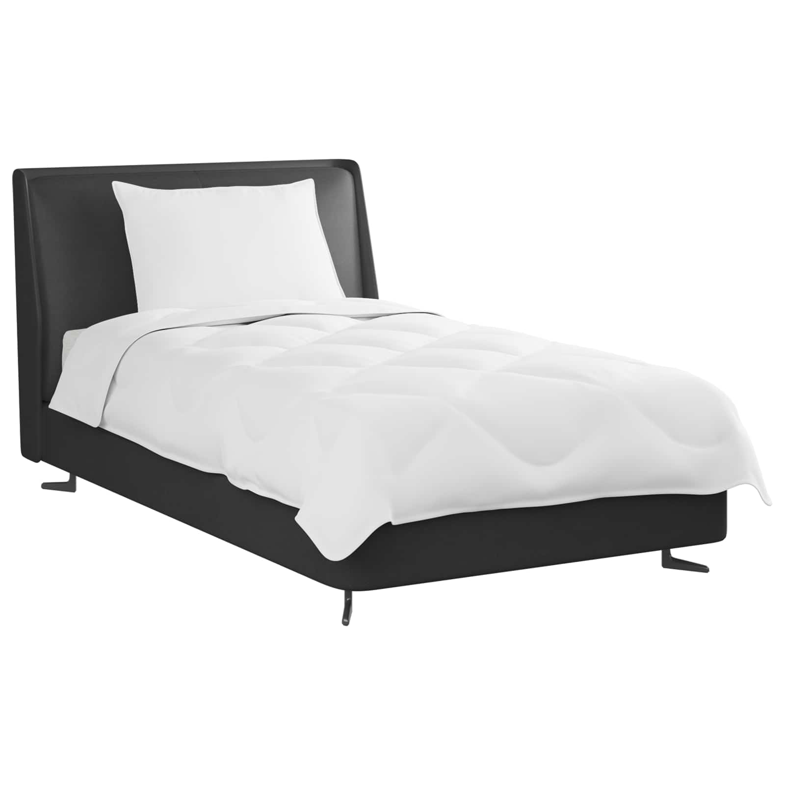 Vidaxl couette d'été avec oreiller 2 pcs microfibre blanche
