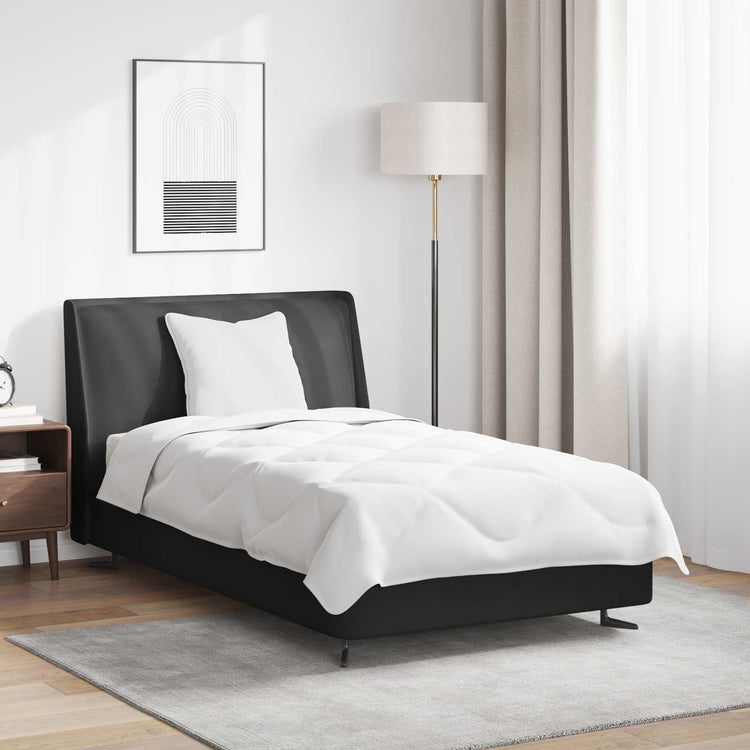 Vidaxl couette d'été avec oreiller 2 pcs microfibre blanche
