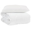 Vidaxl couette d'été avec oreiller 2 pcs microfibre blanche