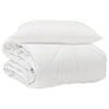 Vidaxxl la couette pour chaque saison avec oreiller 2 pcs microfibre blanche