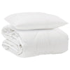 Vidaxxl la couette pour chaque saison avec oreiller 2 pcs microfibre blanche