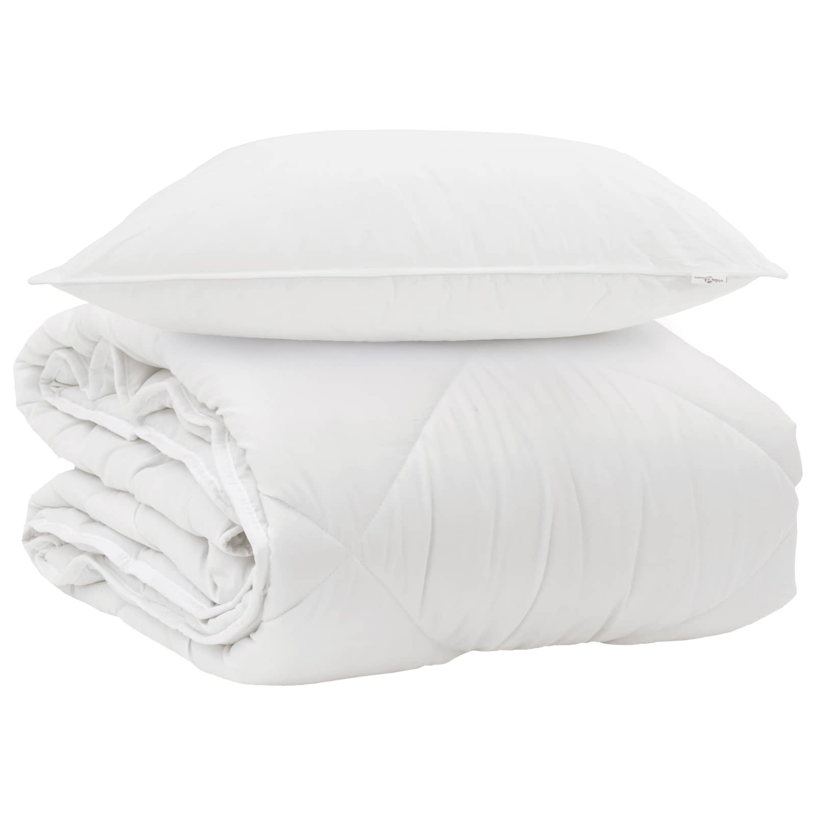 Vidaxxl la couette pour chaque saison avec oreiller 2 pcs microfibre blanche