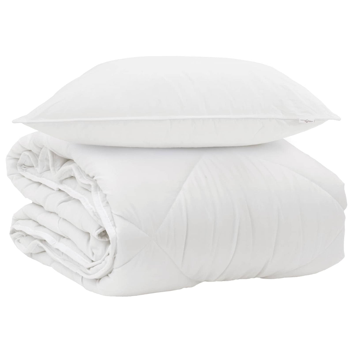 Vidaxxl la couette pour chaque saison avec oreiller 2 pcs microfibre blanche