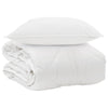 Vidaxxl la couette pour chaque saison avec oreiller 2 pcs microfibre blanche