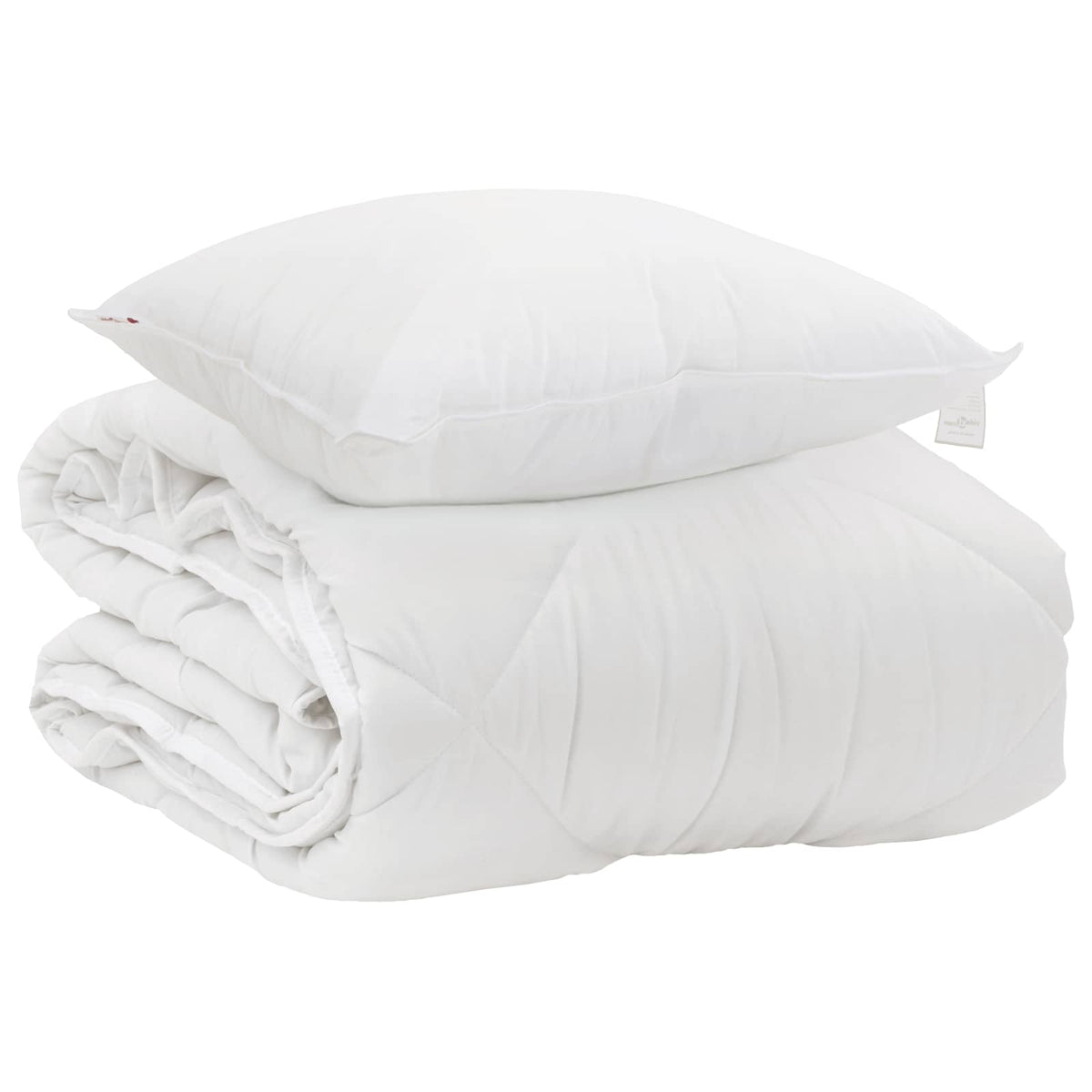 Vidaxxl la couette pour chaque saison avec oreiller 2 pcs microfibre blanche