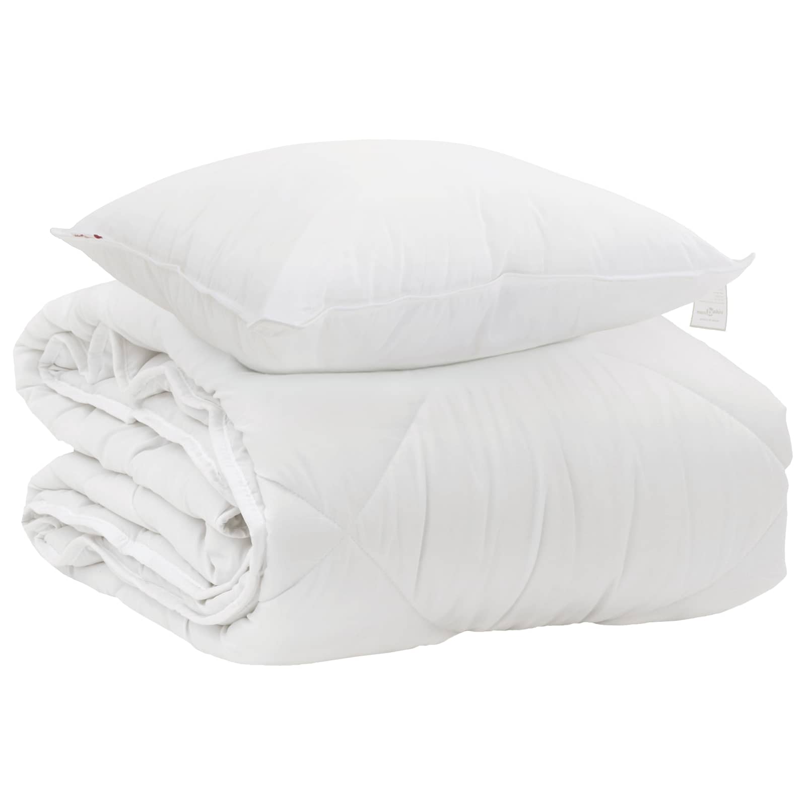 Vidaxxl la couette pour chaque saison avec oreiller 2 pcs microfibre blanche