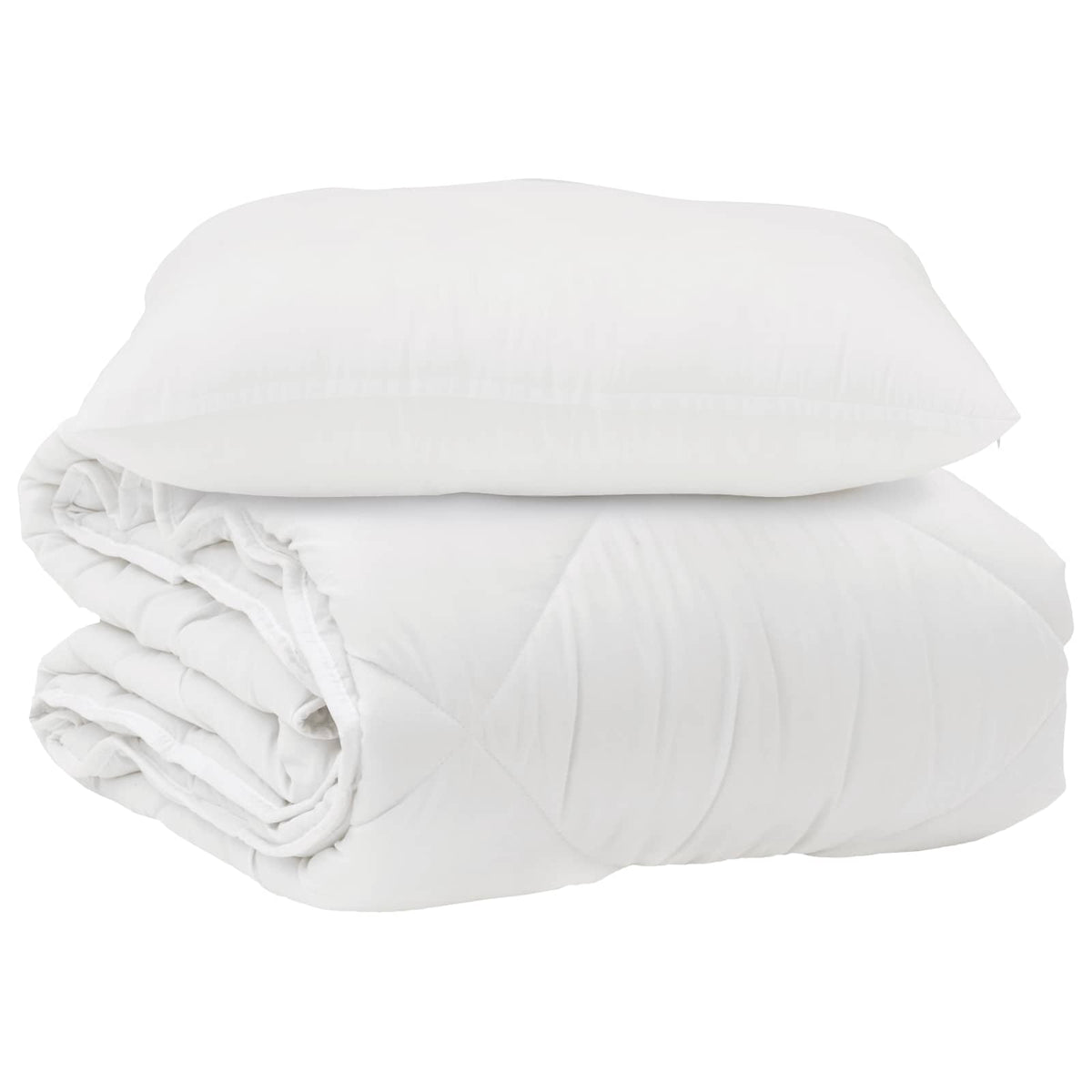 Vidaxx couette avec oreiller 2 pcs microfibre blanche