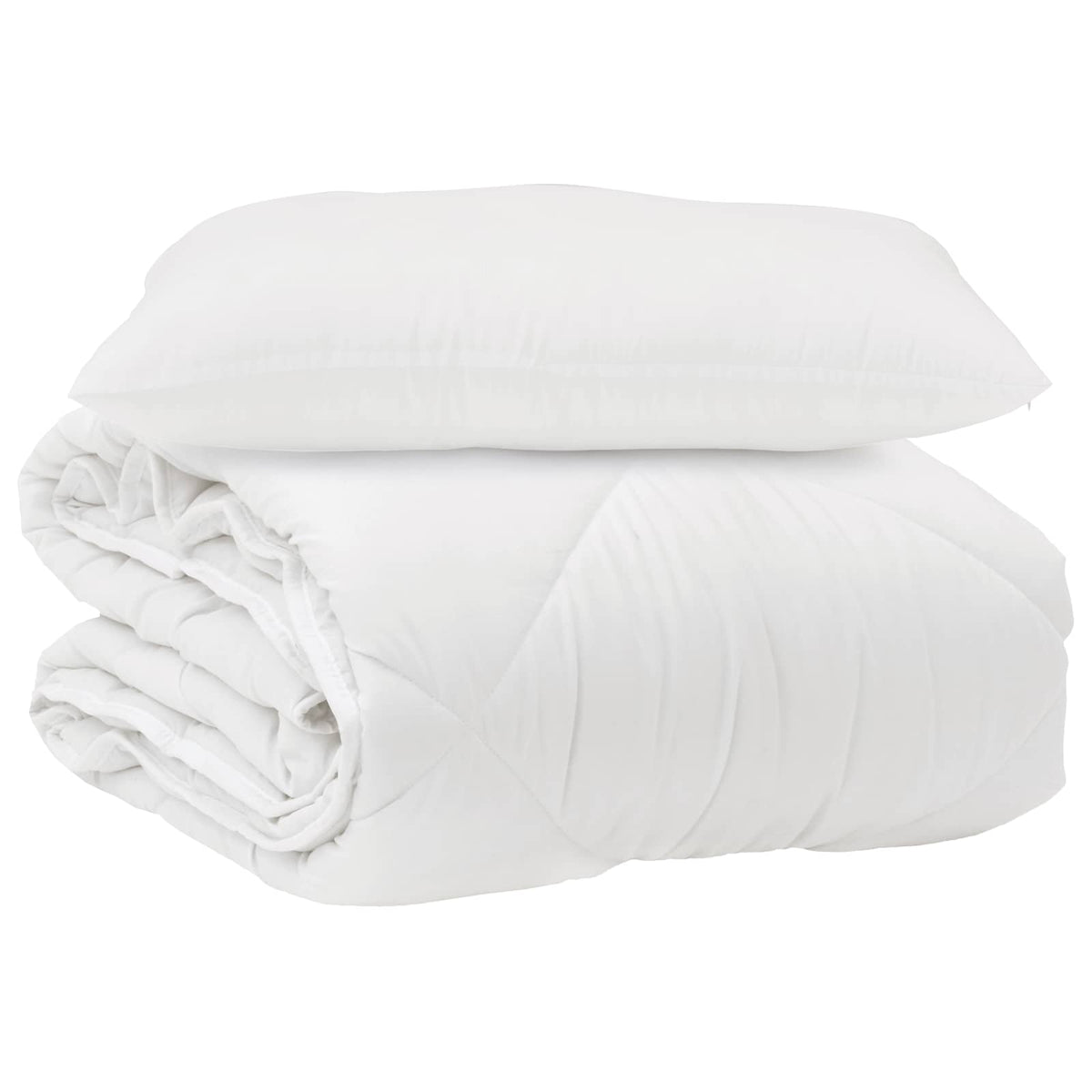 Vidaxx couette avec oreiller 2 pcs microfibre blanche