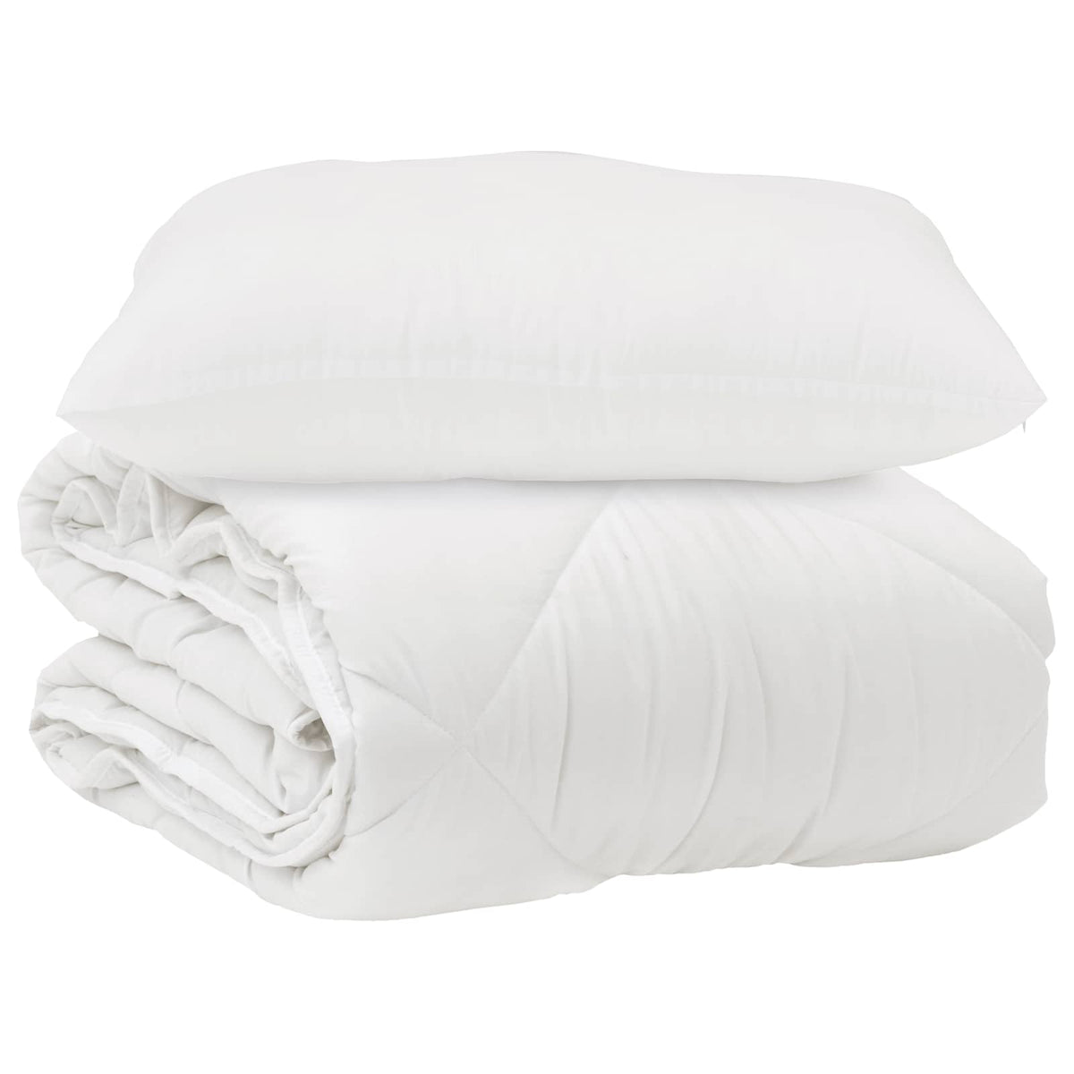 Vidaxx couette avec oreiller 2 pcs microfibre blanche