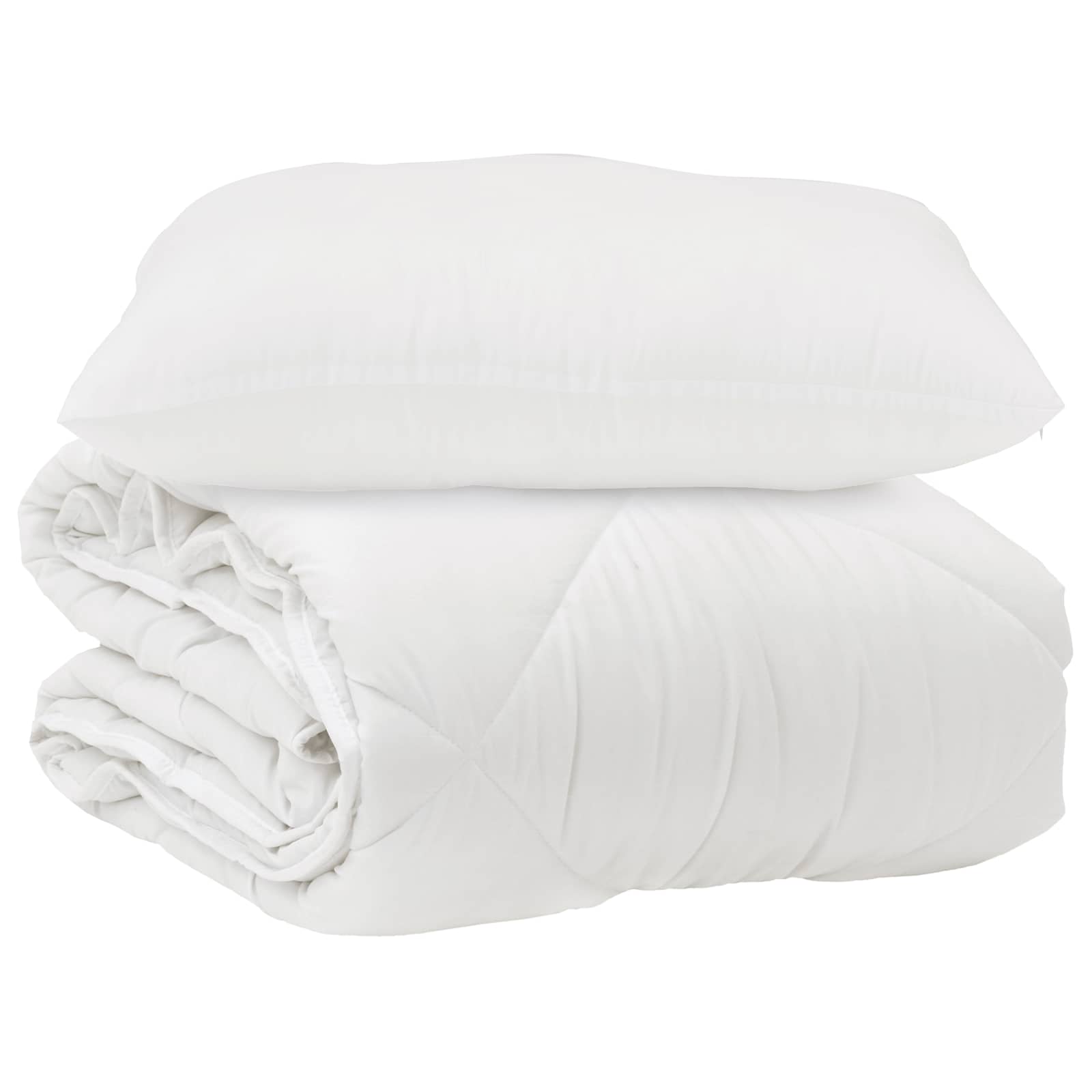 Vidaxx couette avec oreiller 2 pcs microfibre blanche