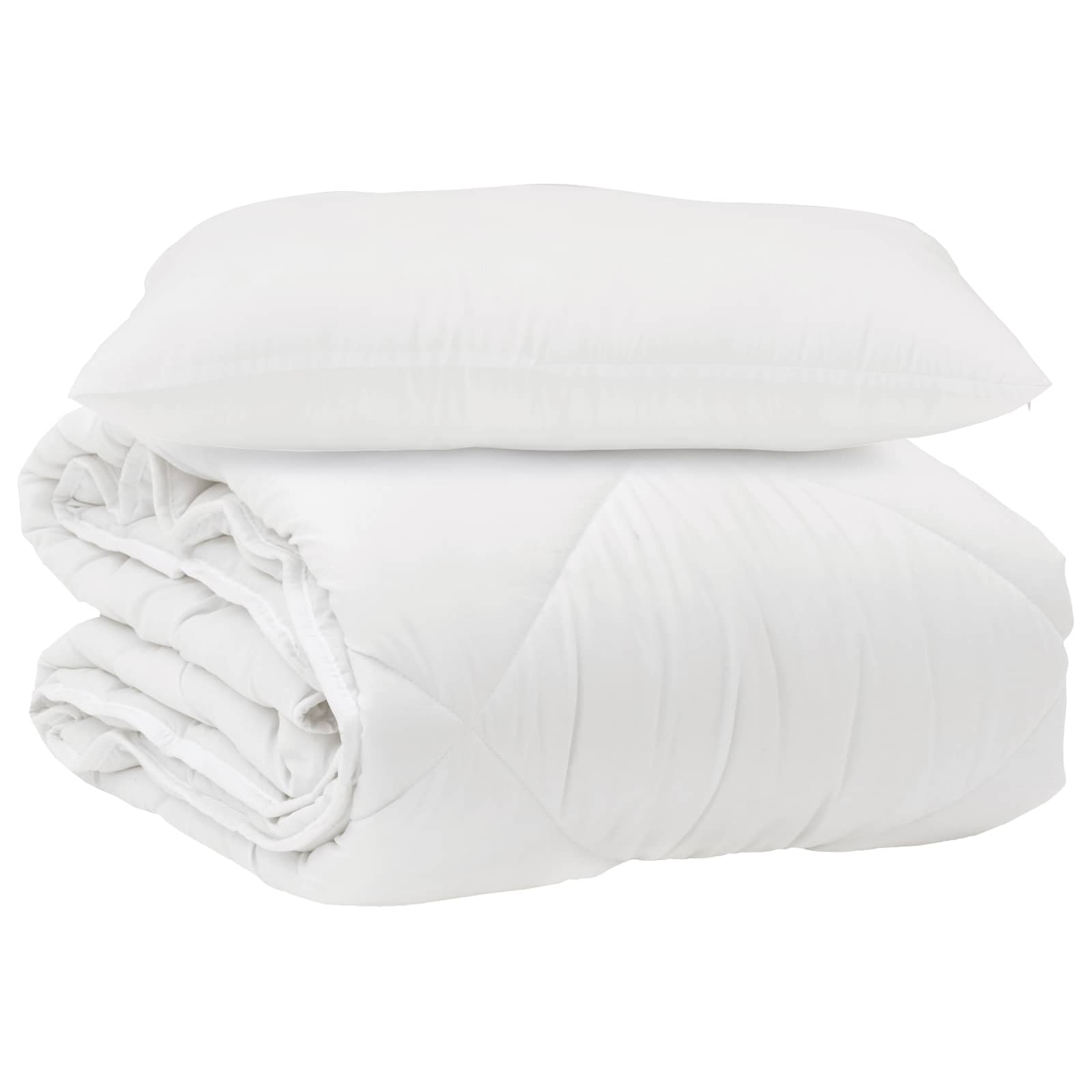 Vidaxx couette avec oreiller 2 pcs microfibre blanche