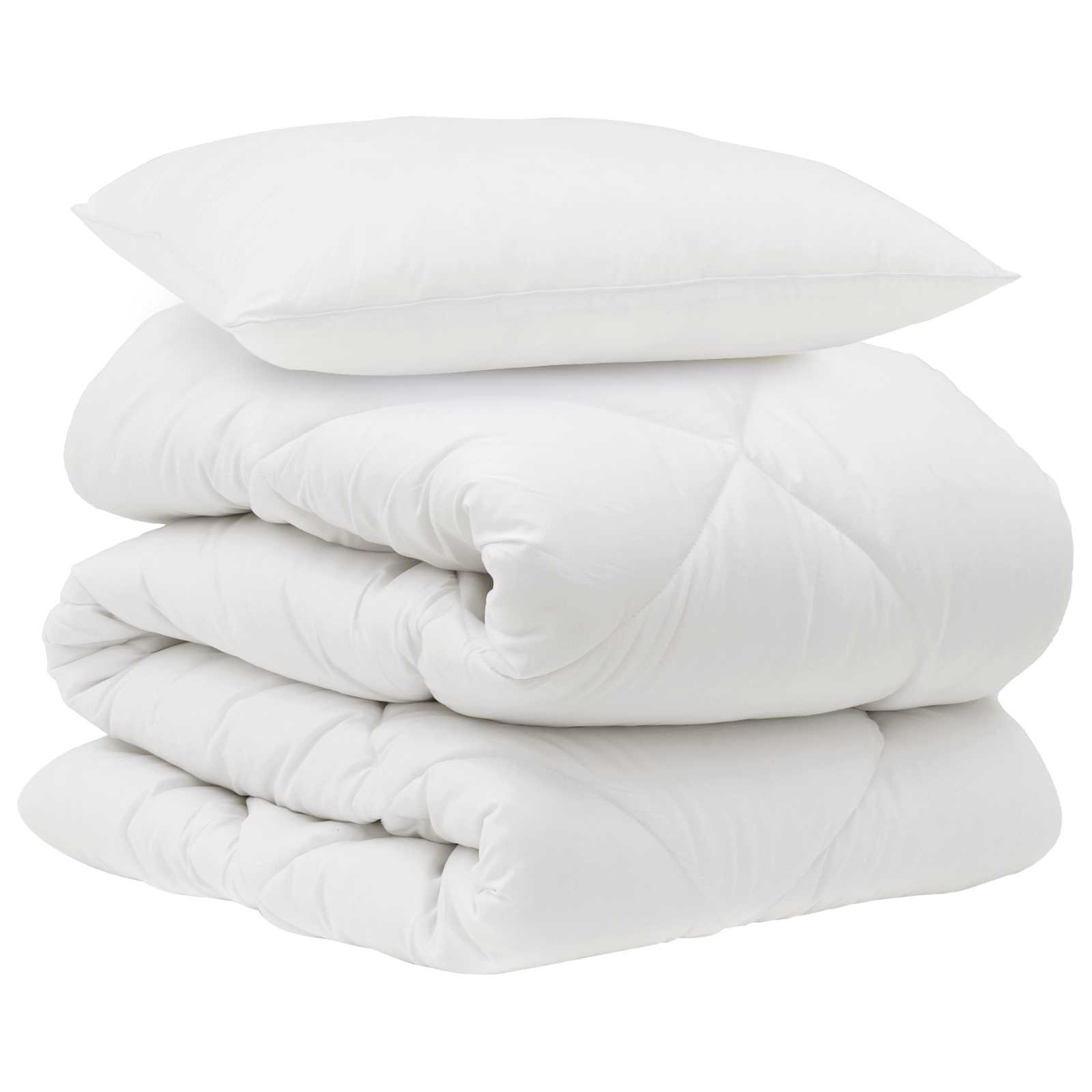 Vidaxx couette avec oreiller 2 pcs microfibre blanche