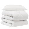 Vidaxx couette avec oreiller 2 pcs microfibre blanche