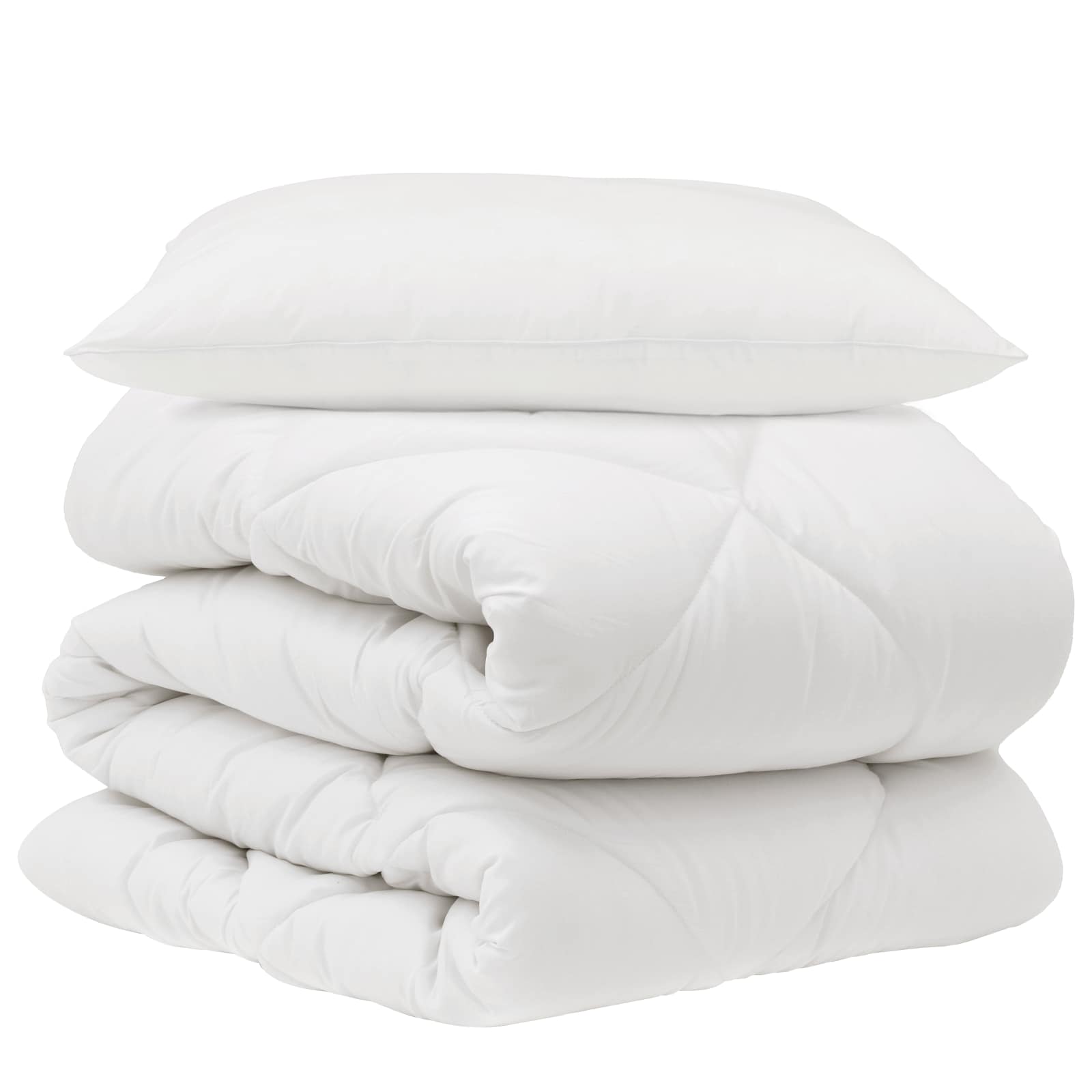 Vidaxx couette avec oreiller 2 pcs microfibre blanche