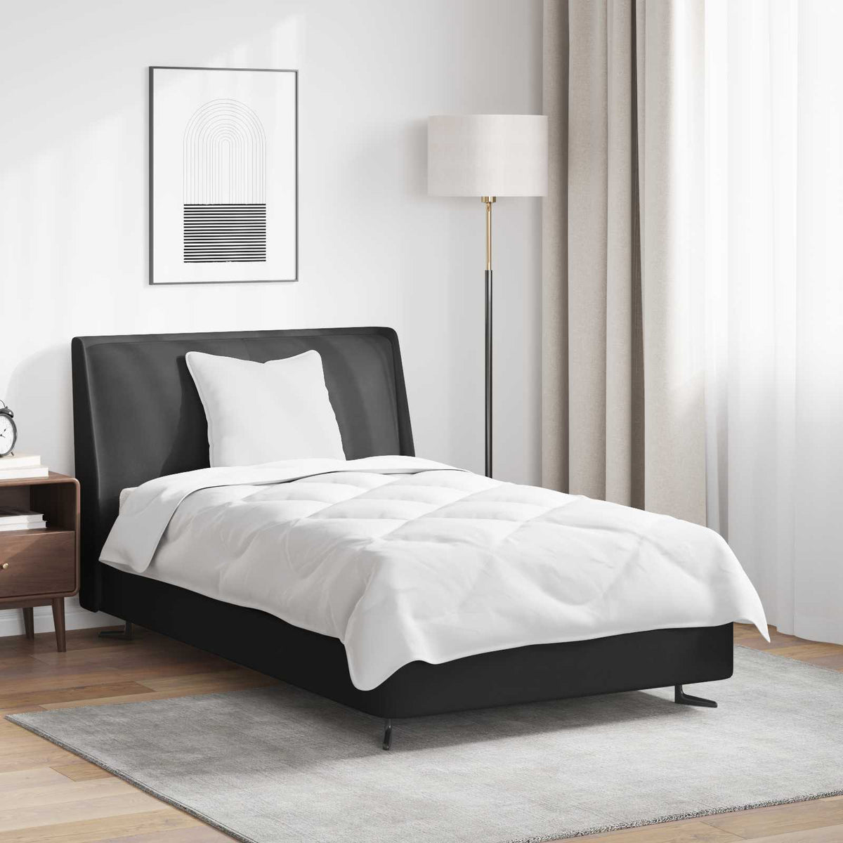 Vidaxx couette avec oreiller 2 pcs microfibre blanche