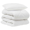 Vidaxx couette avec oreiller 2 pcs microfibre blanche