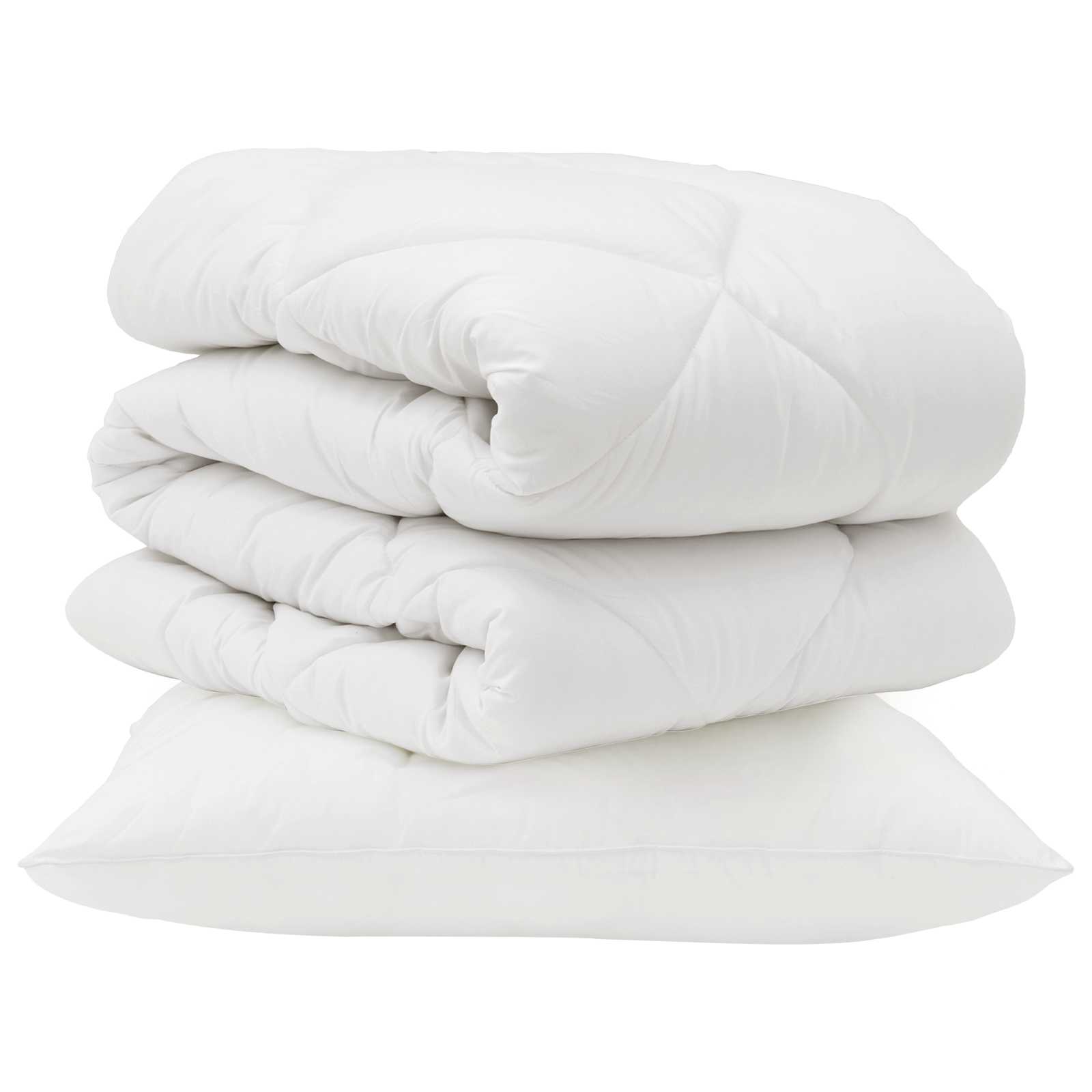 Vidaxx couette avec oreiller 2 pcs microfibre blanche