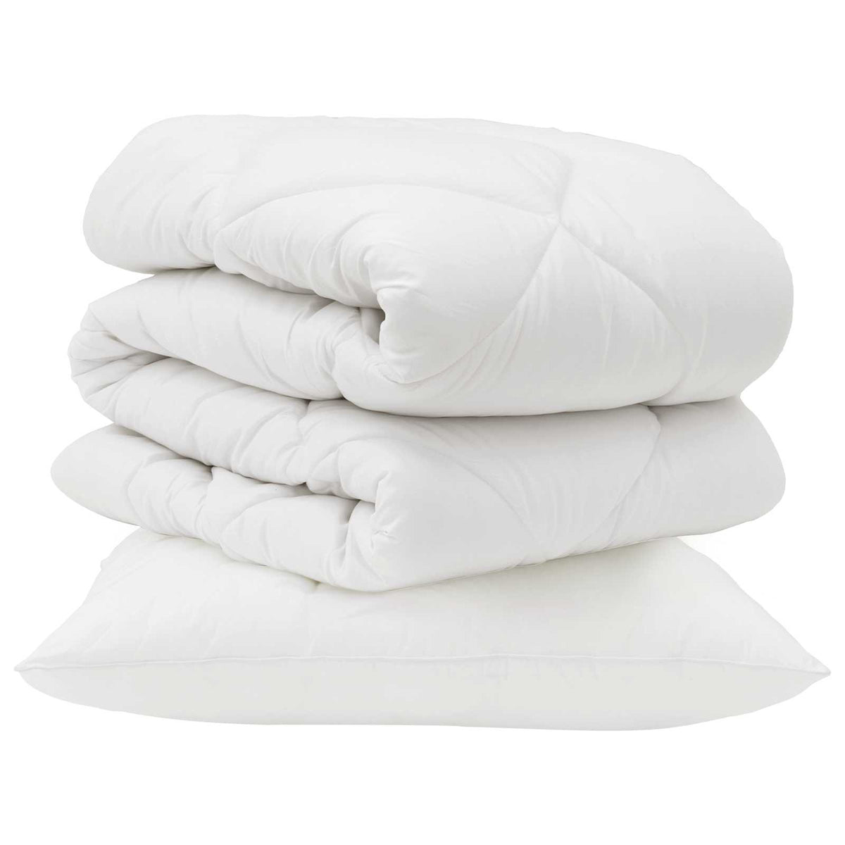 Vidaxx couette avec oreiller 2 pcs microfibre blanche