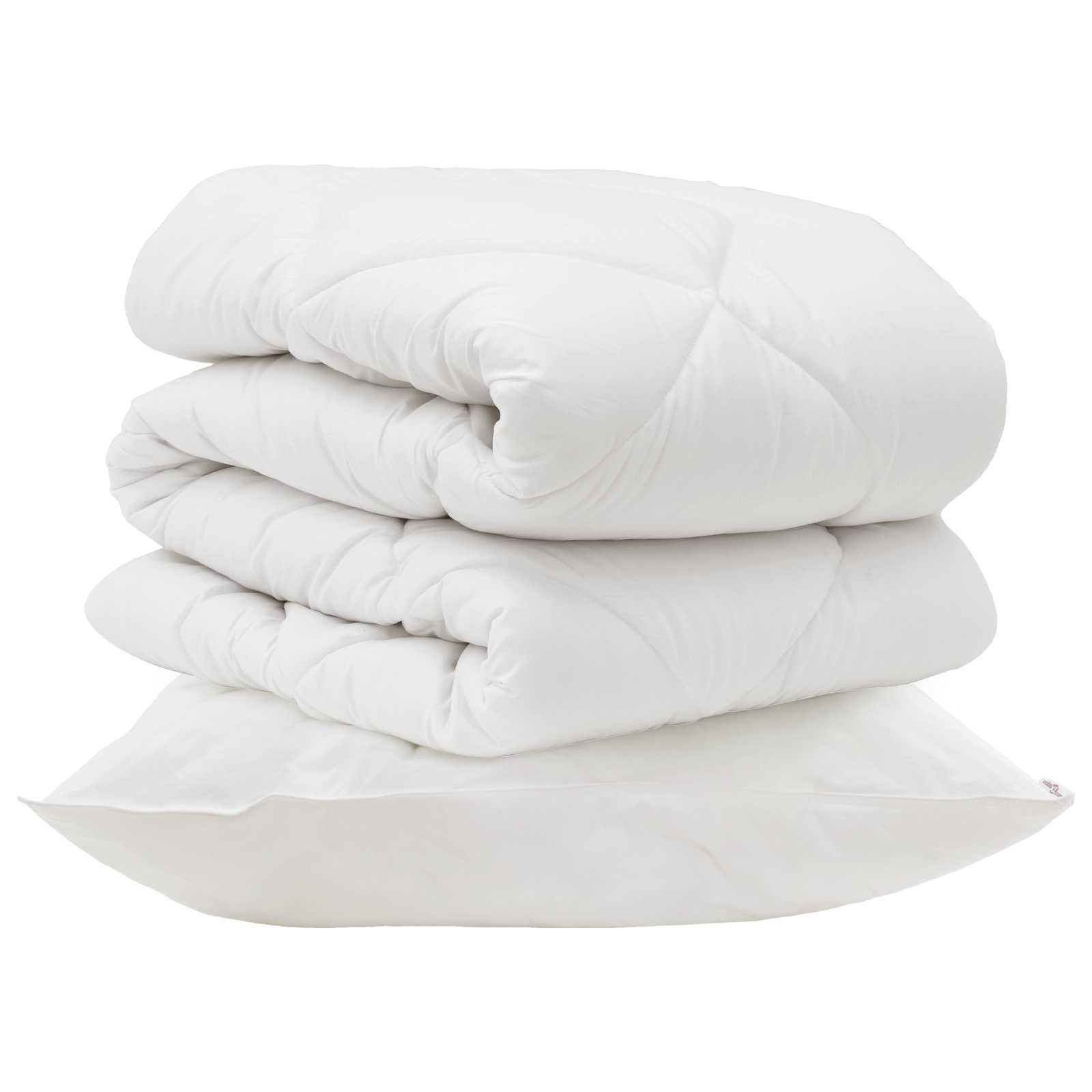 Vidaxx couette avec oreiller 2 pcs microfibre blanche
