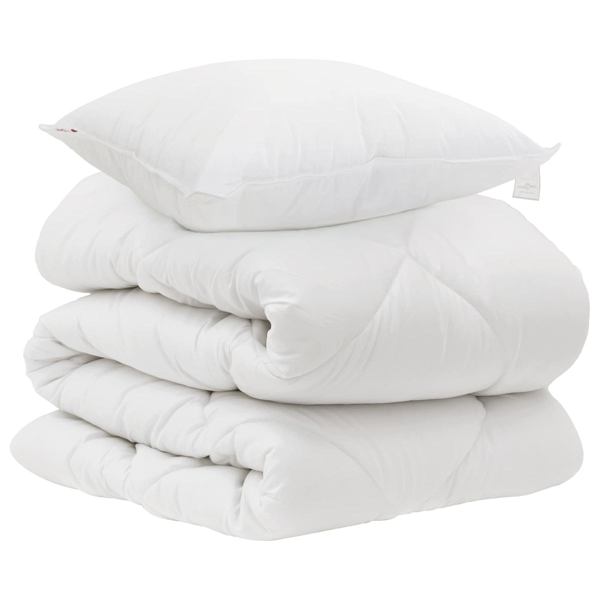 Vidaxx couette avec oreiller 2 pcs microfibre blanche