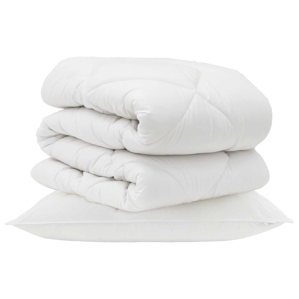 Vidaxx couette avec oreiller 2 pcs microfibre blanche