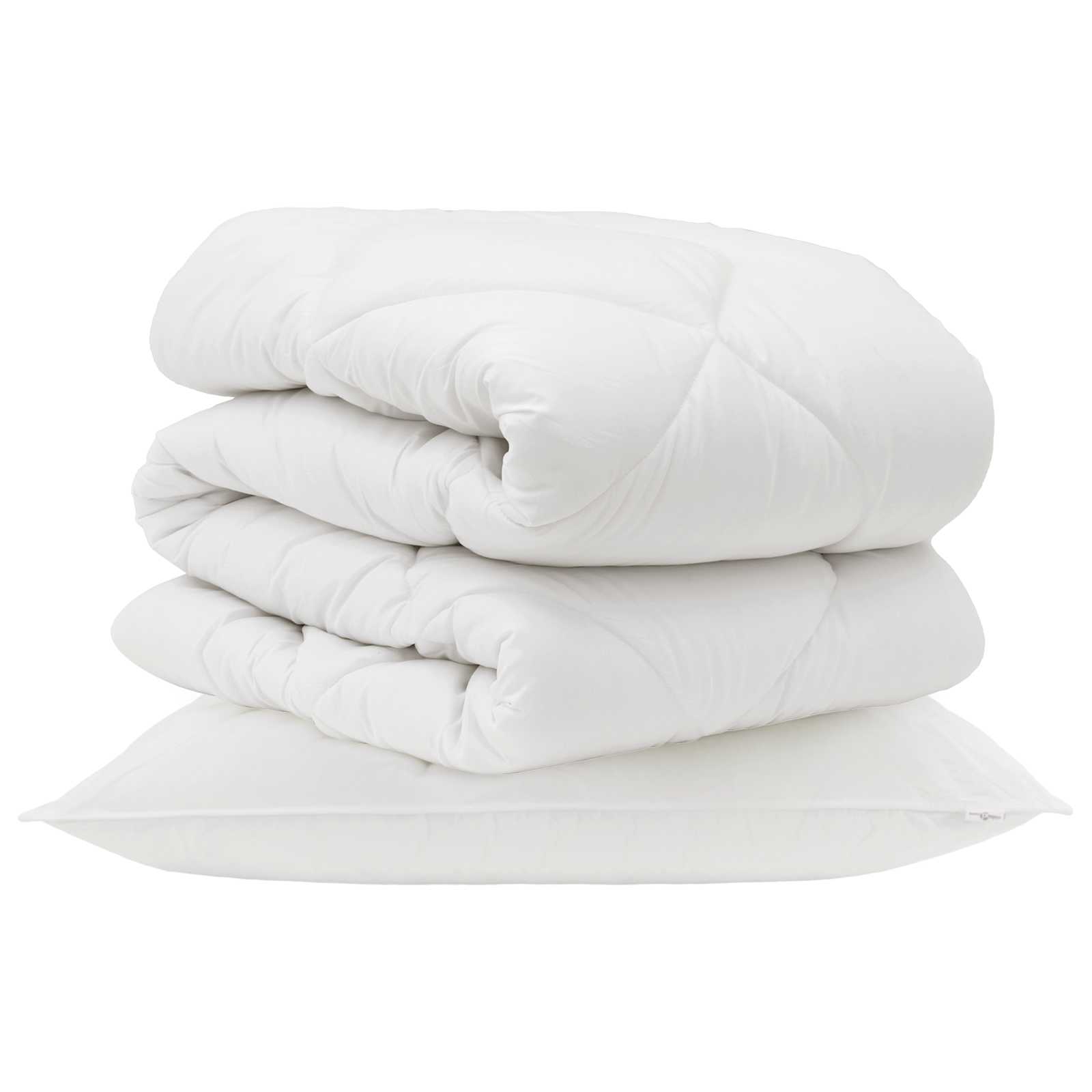Vidaxx couette avec oreiller 2 pcs microfibre blanche