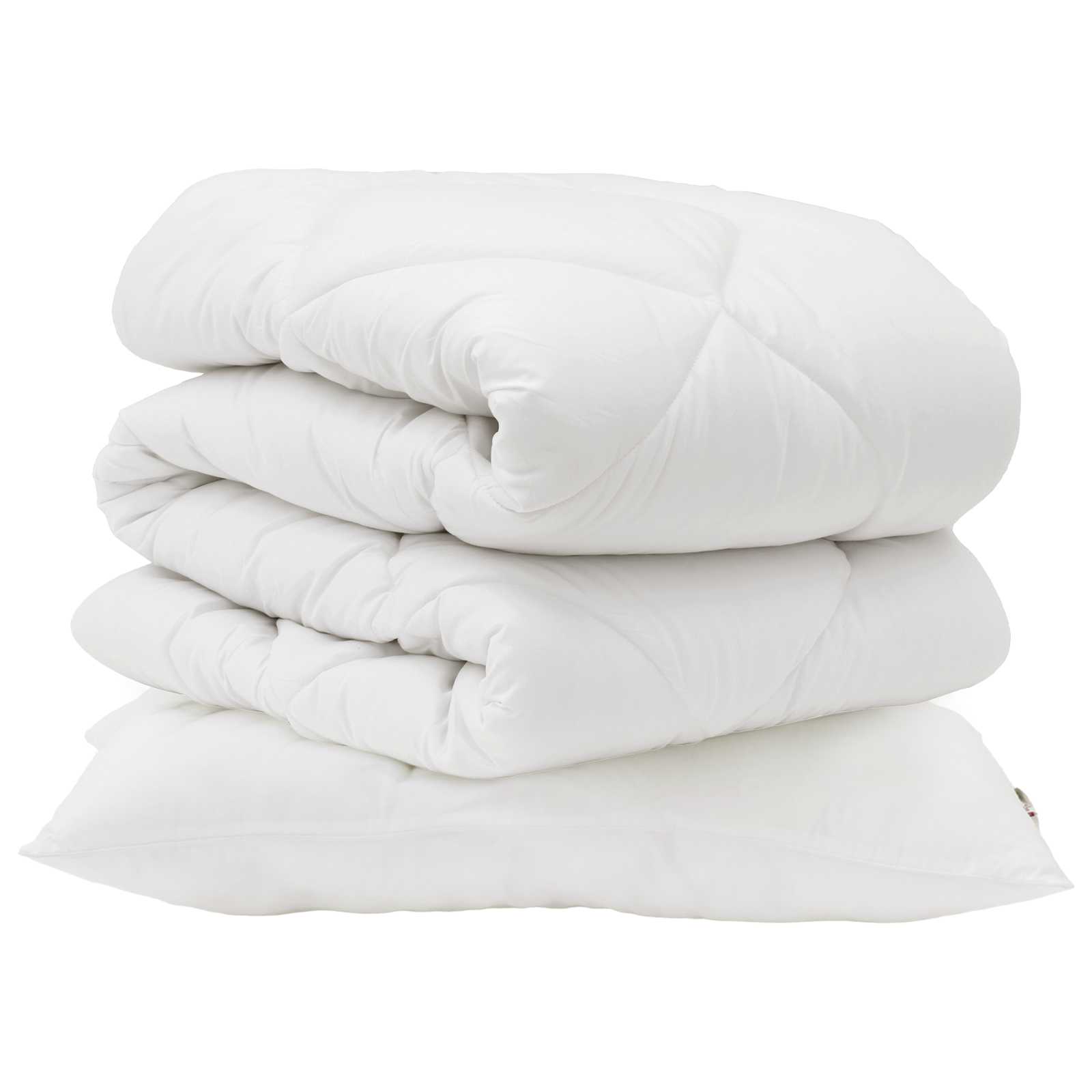 Vidaxx parure de couette avec oreiller 2 pcs microfibre blanche