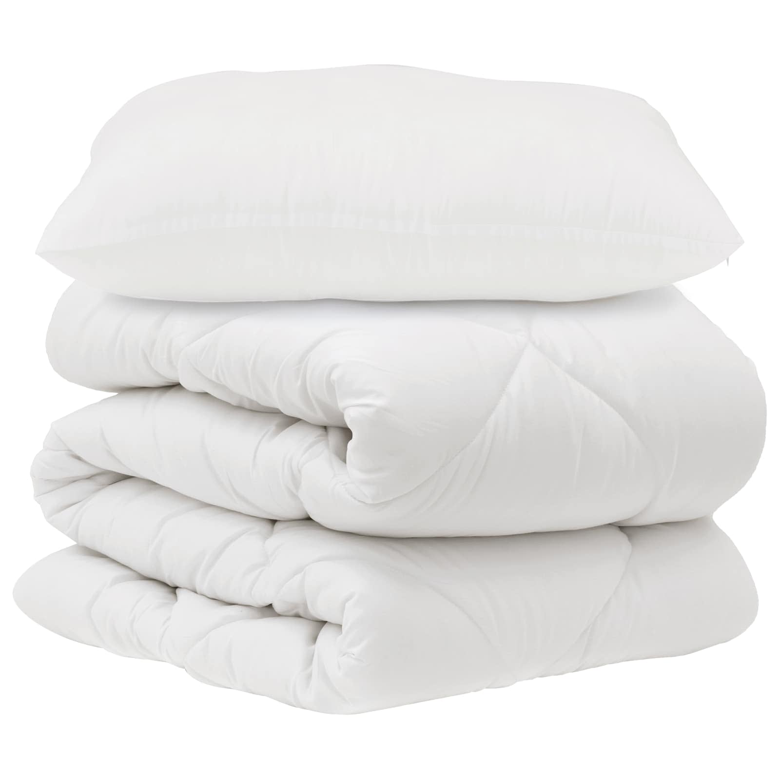 Vidaxx parure de couette avec oreiller 2 pcs microfibre blanche