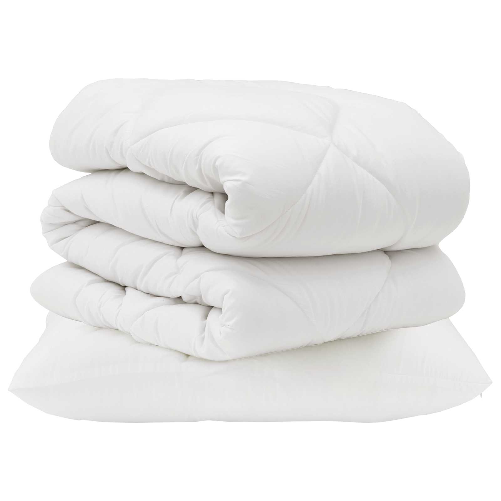 Vidaxx parure de couette avec oreiller 2 pcs microfibre blanche